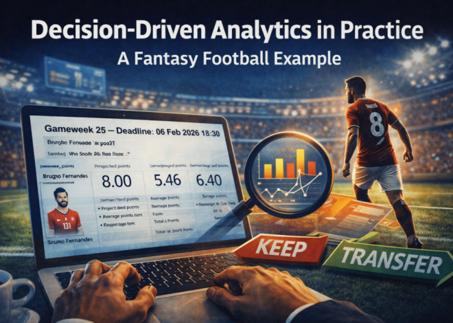 Fantasy Football and Decision-Driven Analytics: A Practical Example