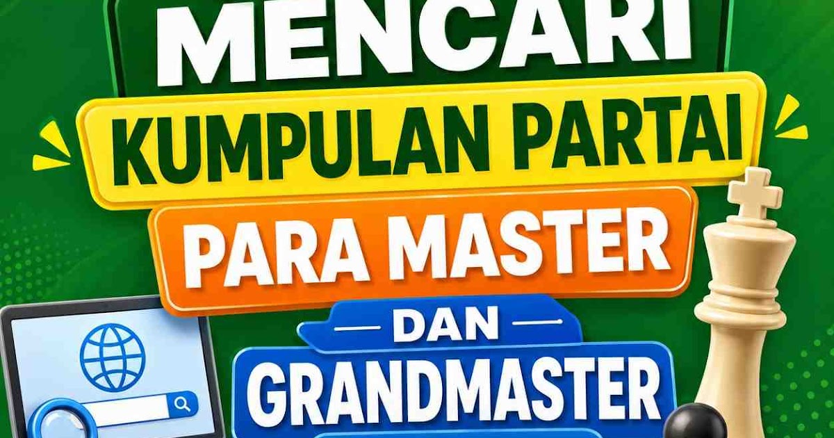 Tips Mencari Kumpulan Partai Para Master dan Grandmaster Dunia di Internet