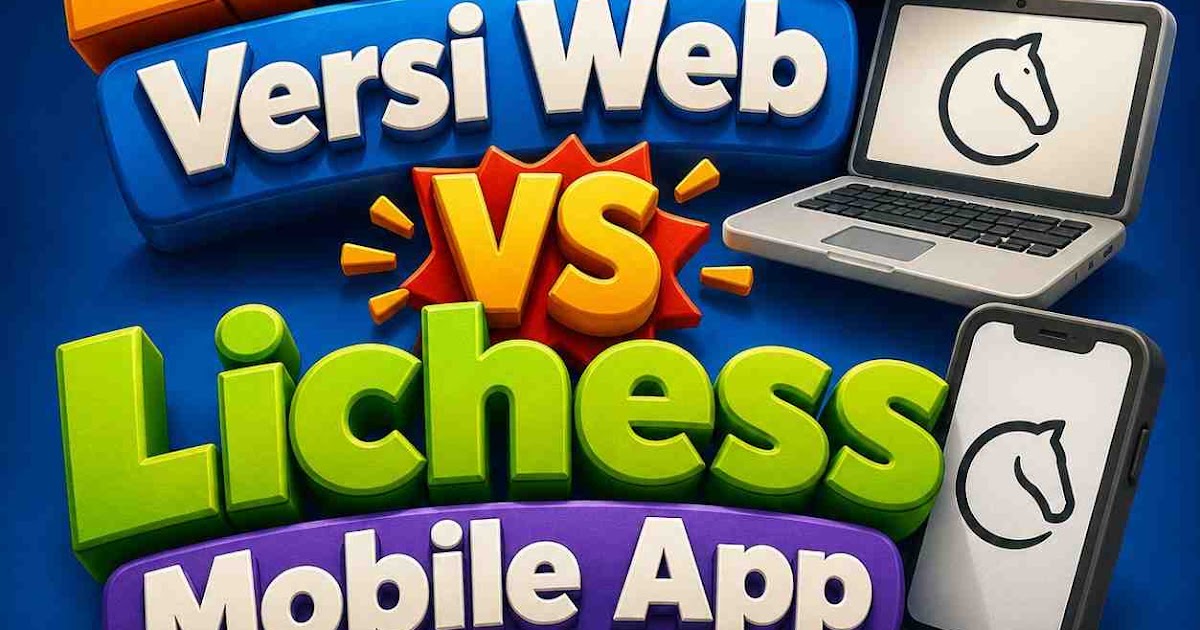 Blog Komputer Catur: Lichess Versi Web vs Lichess Mobile App